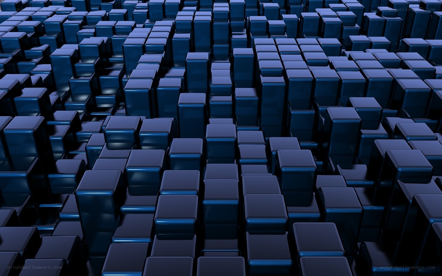 blue cubes abstract pattern