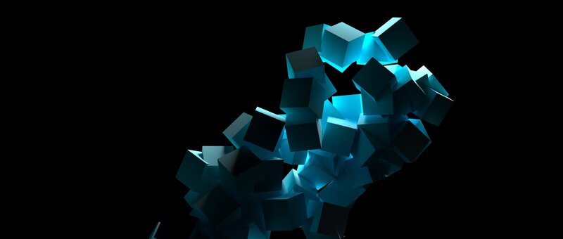 Blue Cubes in Cluster