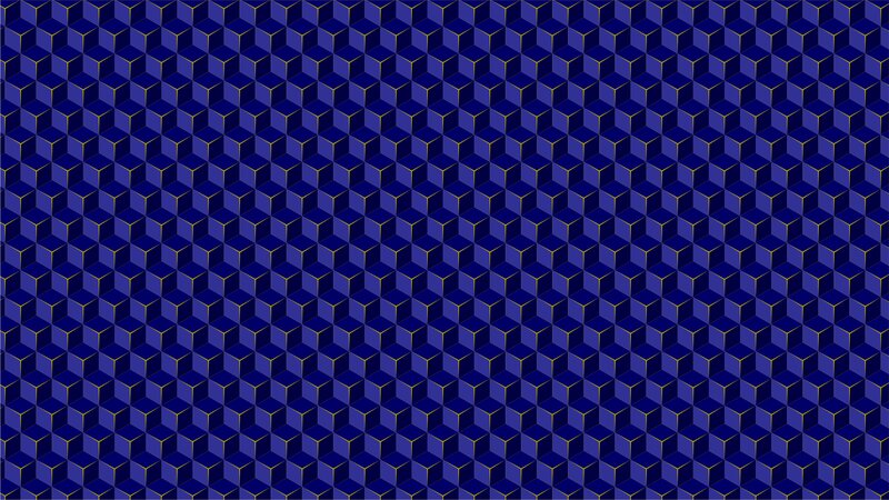 Blue Cubes Pattern — Calm