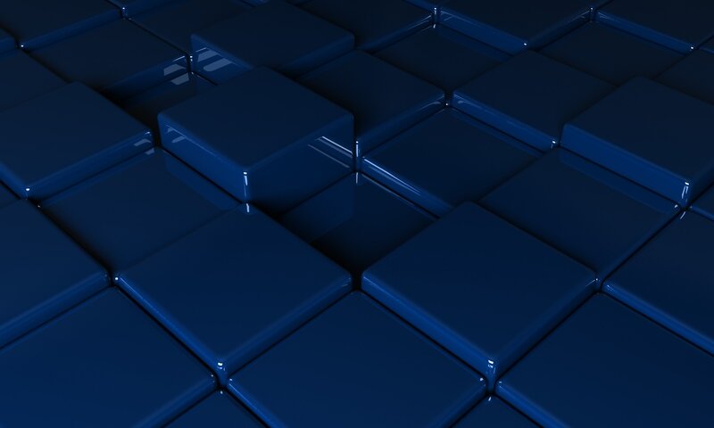 blue cubes pattern