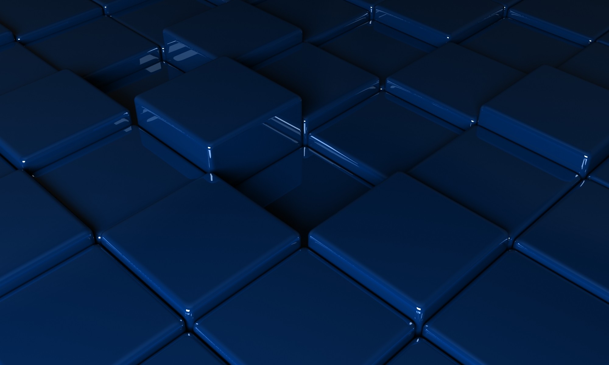 blue cubes pattern