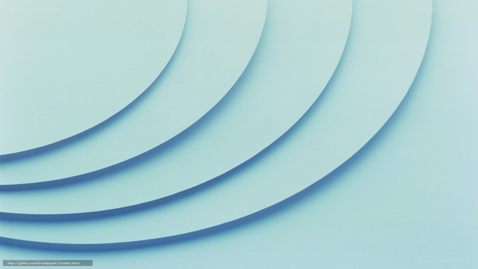 Blue curved layers abstract