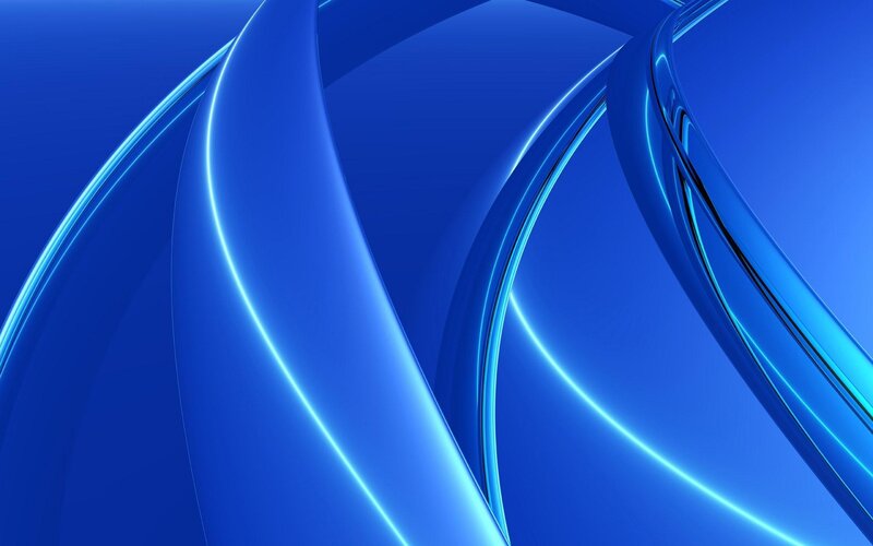 Blue Curved Lines — Calm, Abstract, Curves