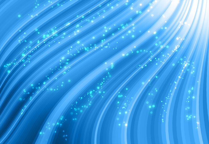 Blue Curved Lines — Dynamic, Abstract
