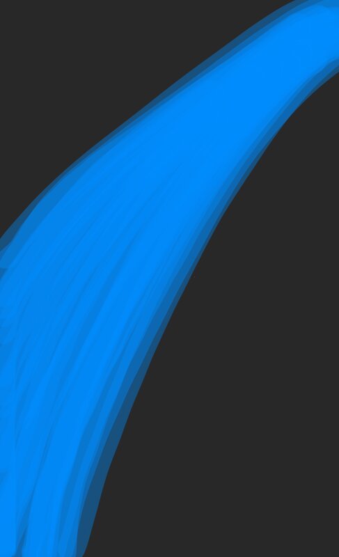 Blue Curved Shape