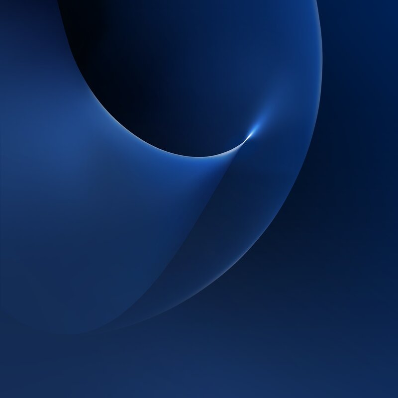 Blue Curved Shapes — Calm