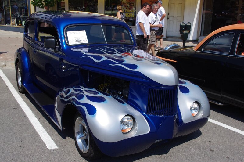 Blue Custom Car — Bright