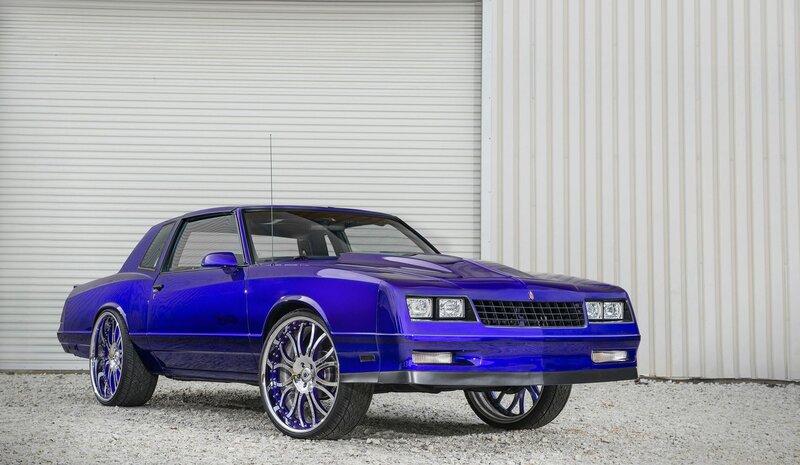 Blue Custom Car — Calm, Photograph