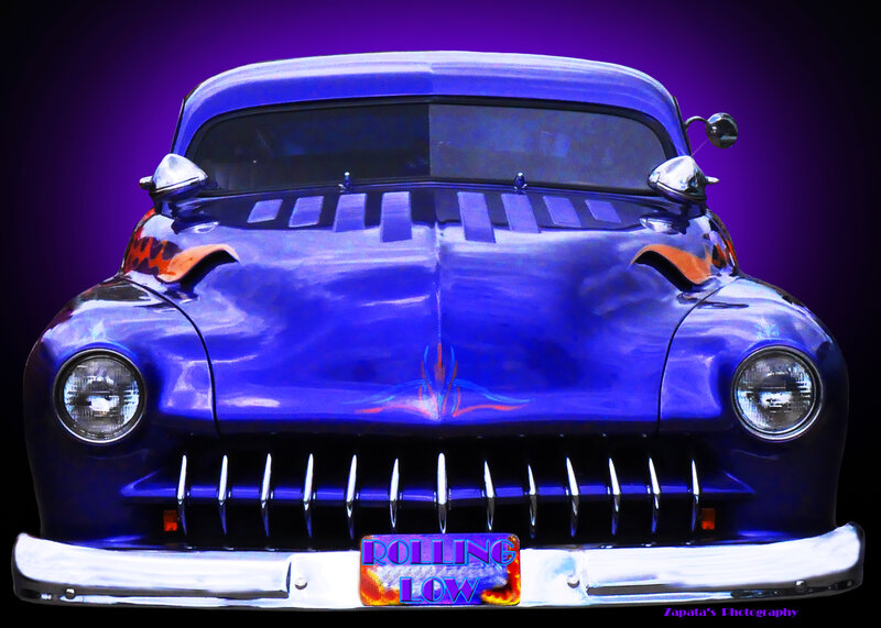 Blue Custom Car — Purple