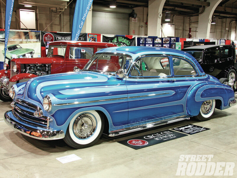 Blue Custom Car — Showcase, Photograph, Car Show
