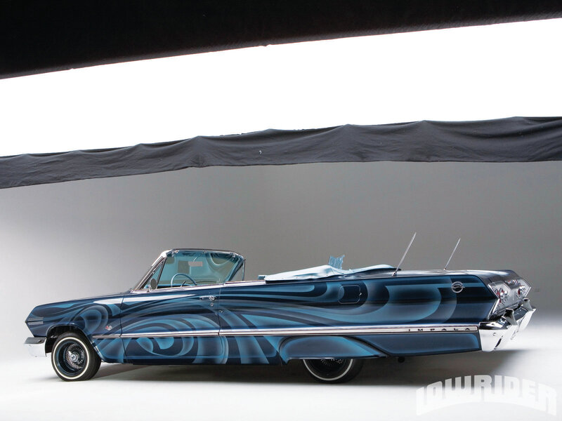 Blue Custom Convertible