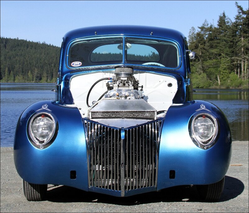 Blue Custom Hot Rod — Serene