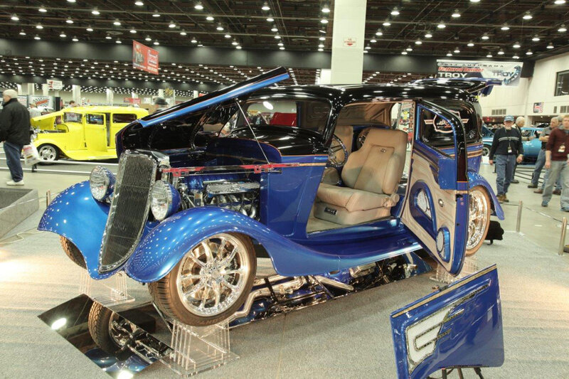 Blue Custom Hot Rod — Showcase, Photograph