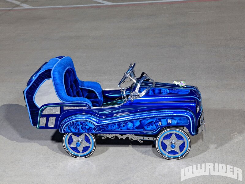 Blue Custom Pedal Car