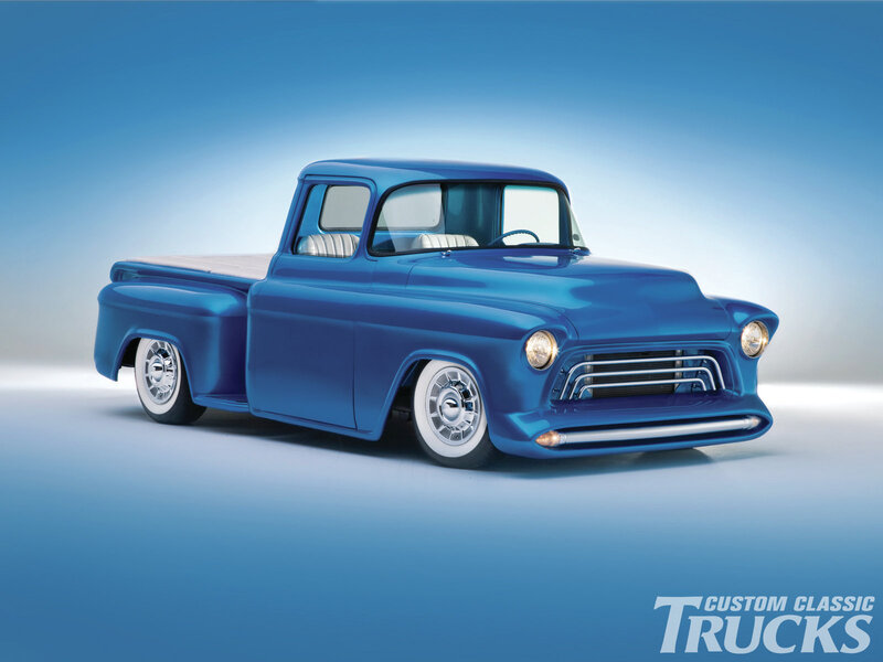 Blue Custom Pickup Truck — Clean