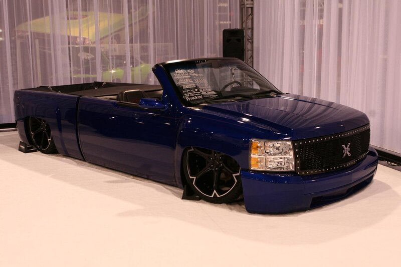 Blue Custom Pickup Truck — Showroom