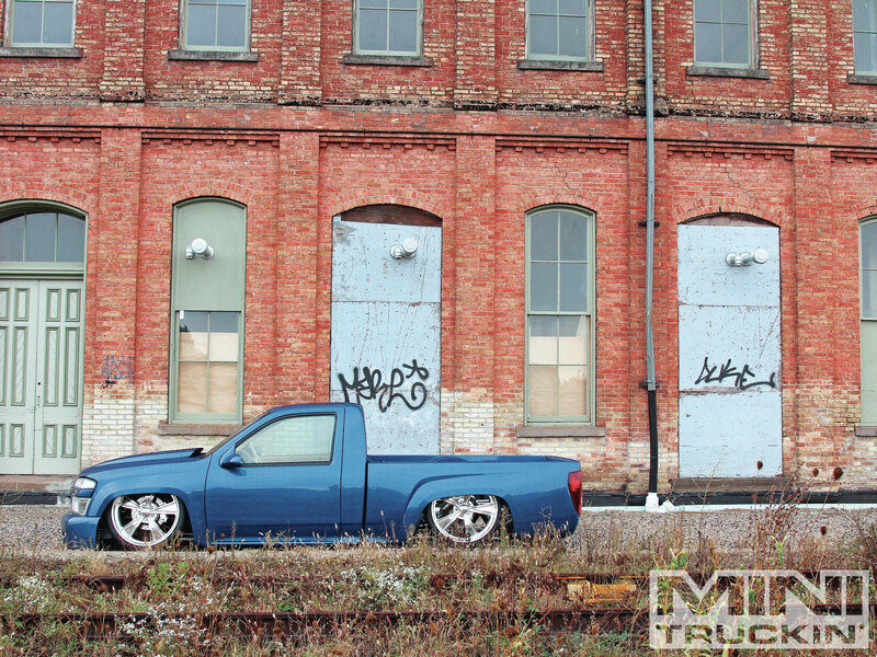 Blue Custom Pickup Truck — Urban, Afternoon, Photograph