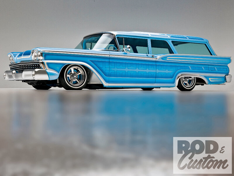 Blue Custom Station Wagon