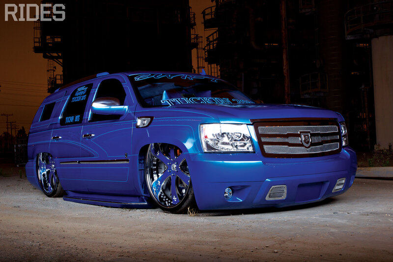 Blue Custom Suv