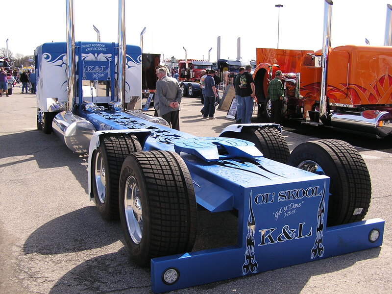 Blue Custom Truck Chassis