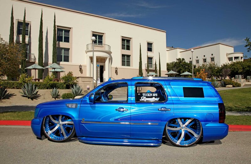 Blue Customized SUV