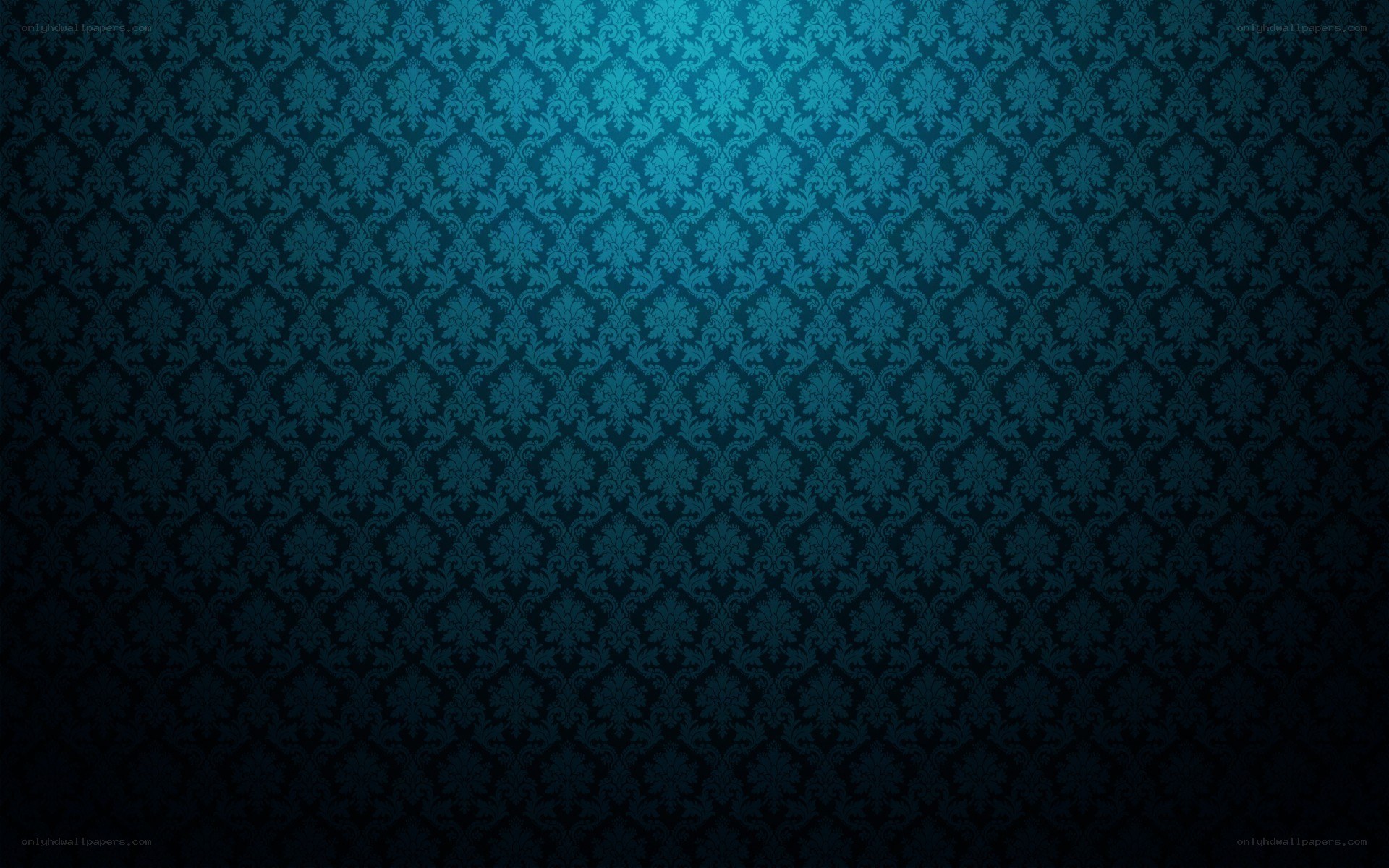 blue damask pattern background