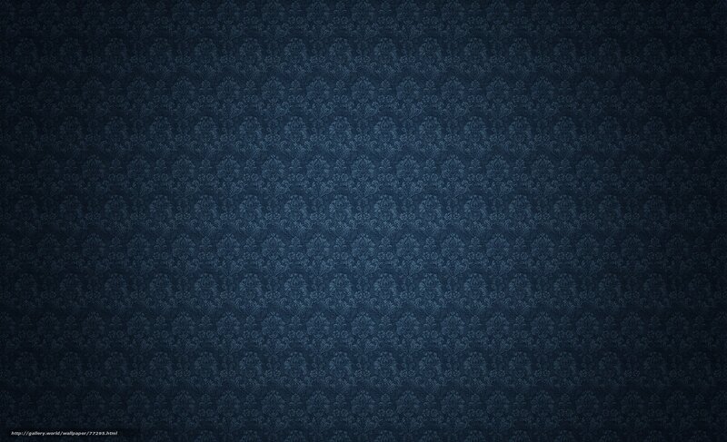 Blue Damask Pattern — Dark