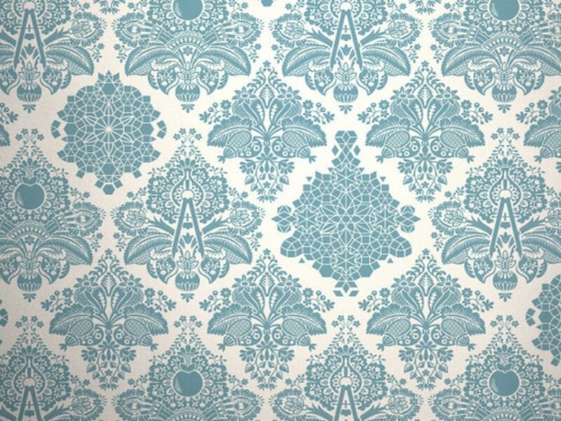 Blue Damask Pattern — Ornate