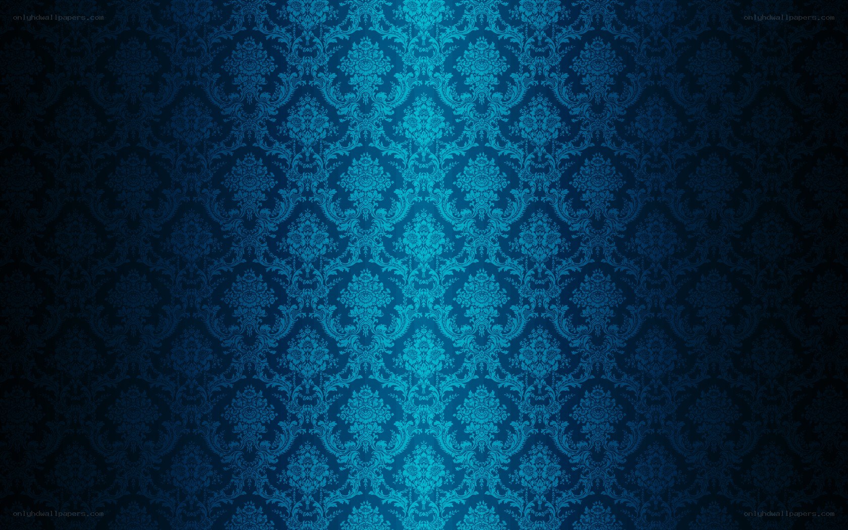 blue damask pattern wallpaper