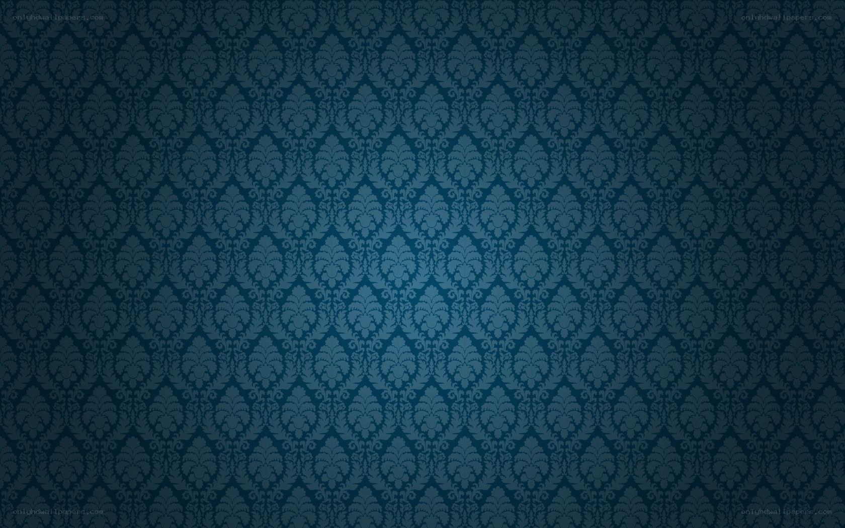 blue damask pattern wallpaper