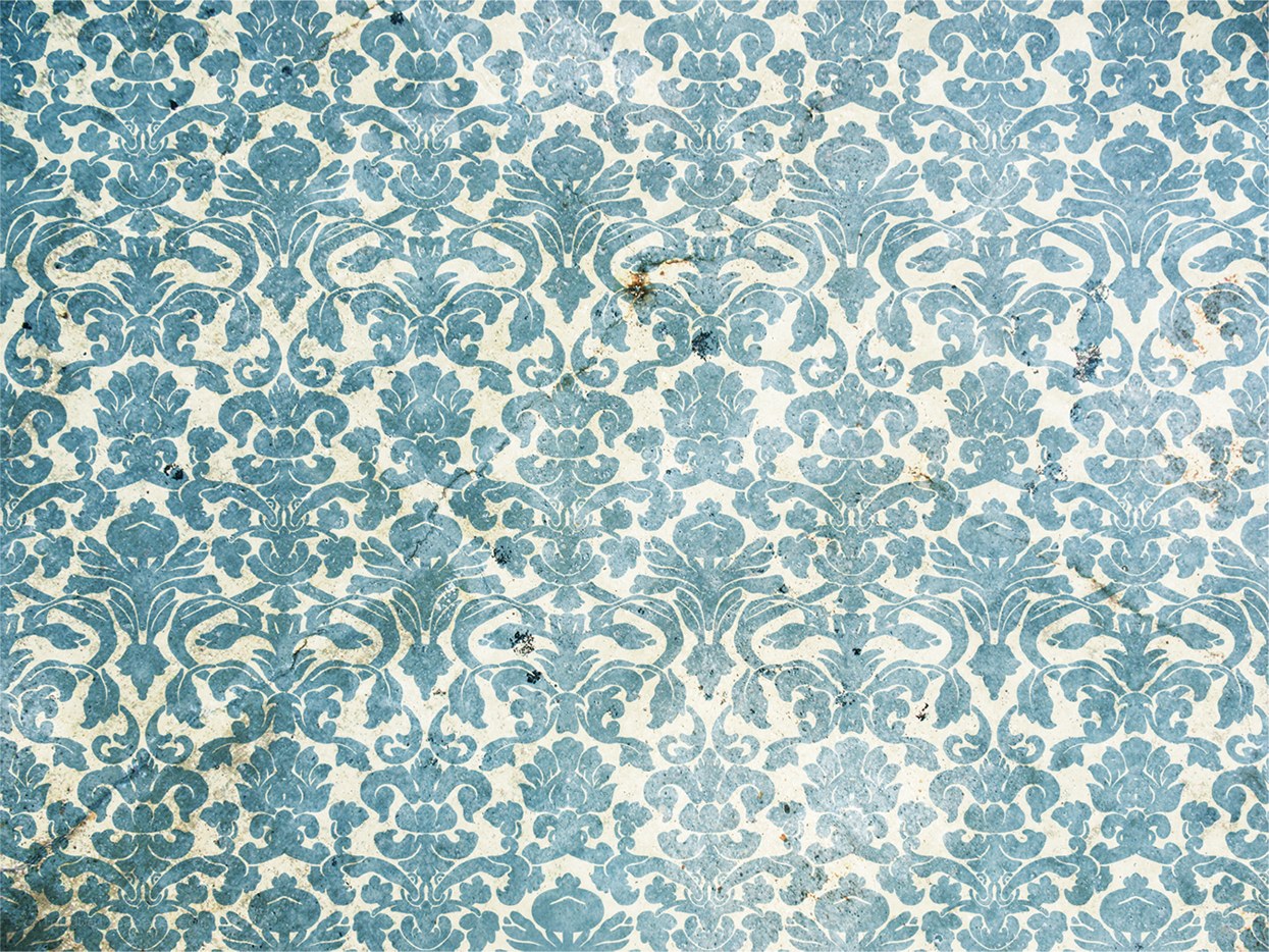 blue damask wallpaper pattern
