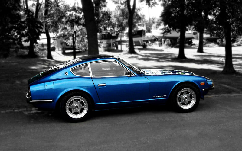 Blue Datsun Sports Car — Serene