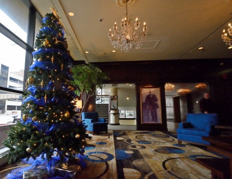 Blue-decorated Christmas Tree — Blue