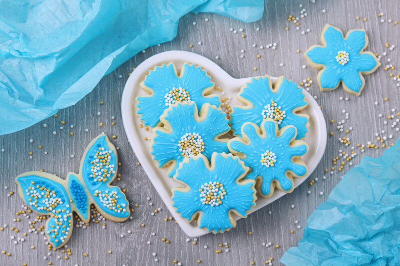 Blue Decorated Cookies