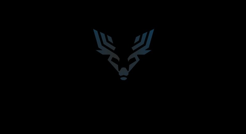 blue deer head logo