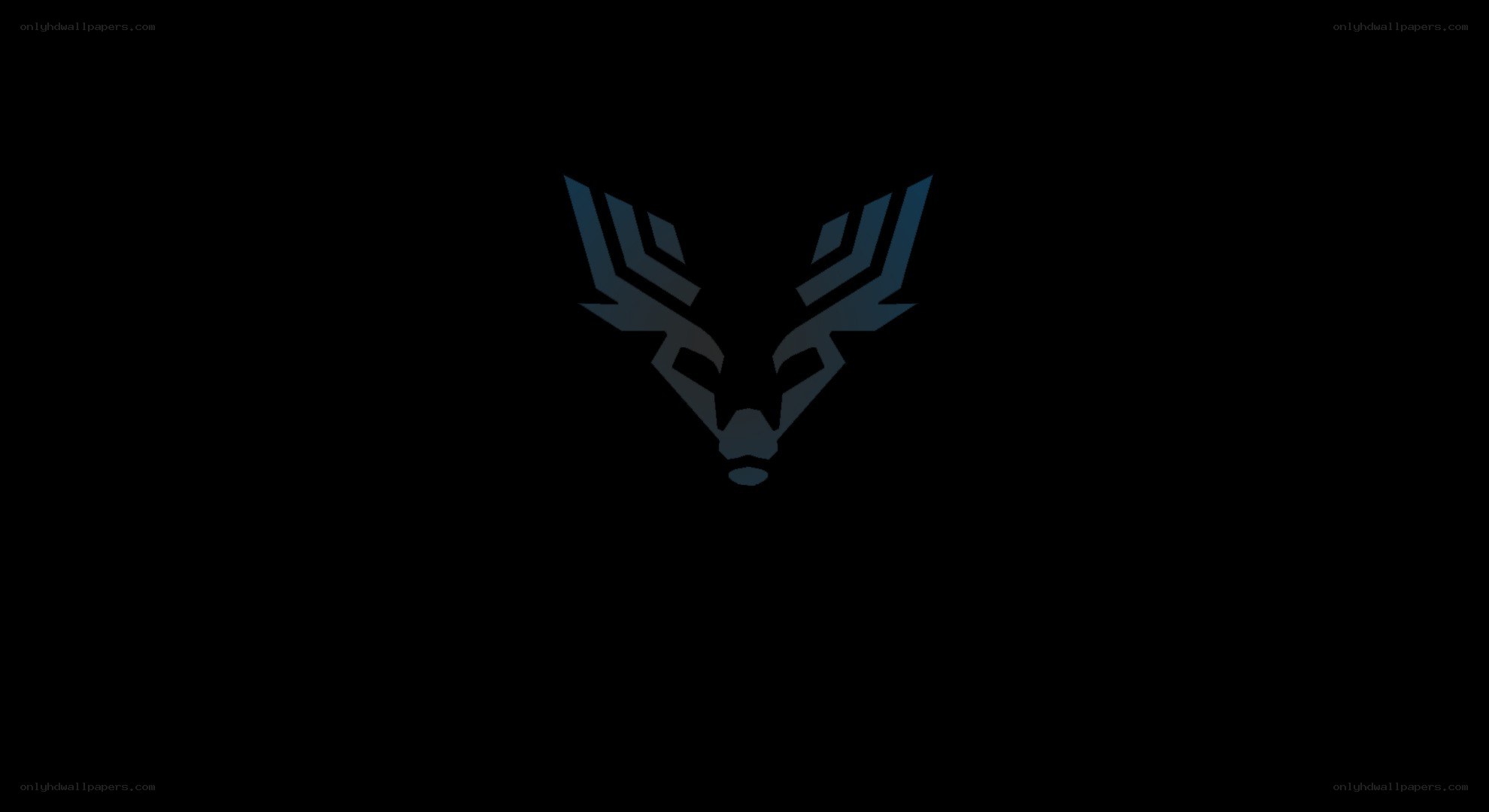 blue deer head logo