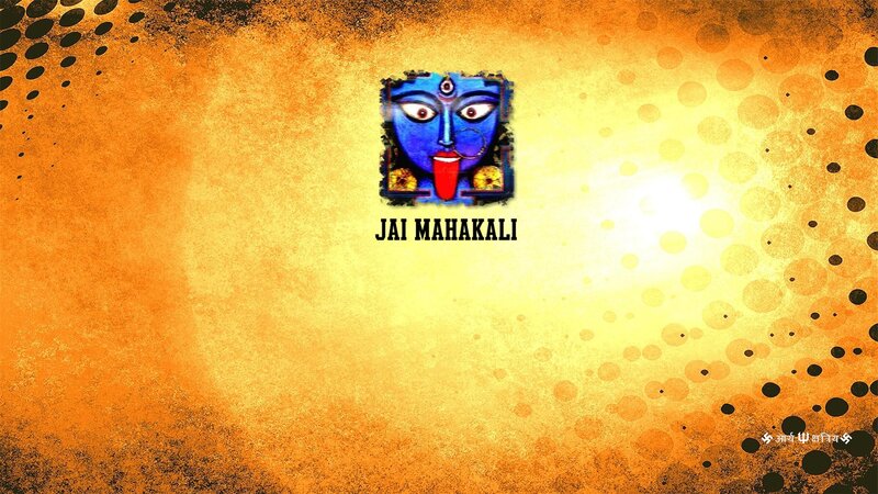 Blue Deity Face — Orange