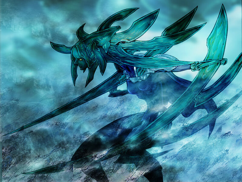 blue demon warrior