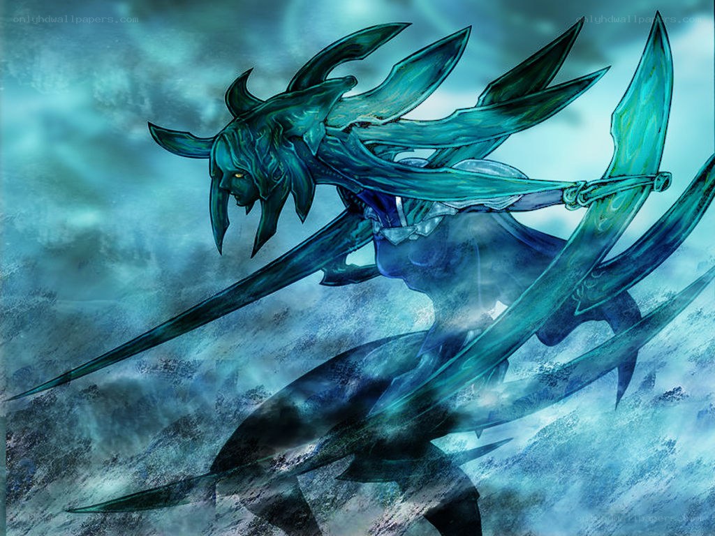 blue demon warrior