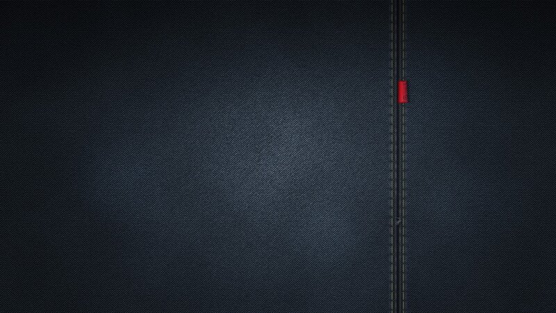 Blue Denim Fabric — Neutral, Photograph, Seam