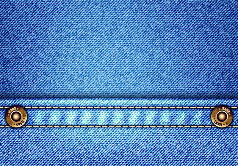 Blue Denim Fabric — Neutral, Vector Art