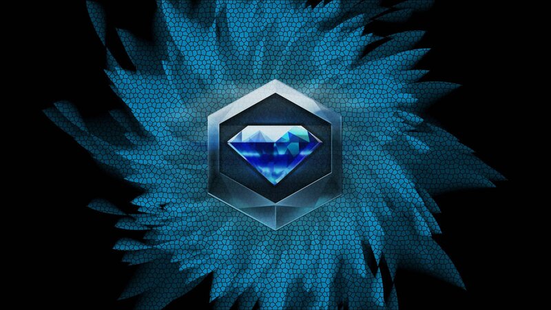 blue diamond logo design