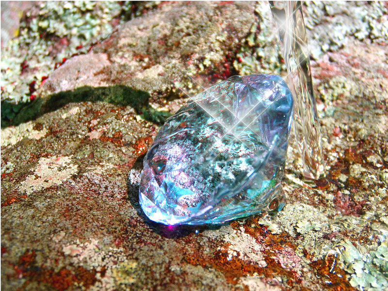 Blue Diamond on Rock