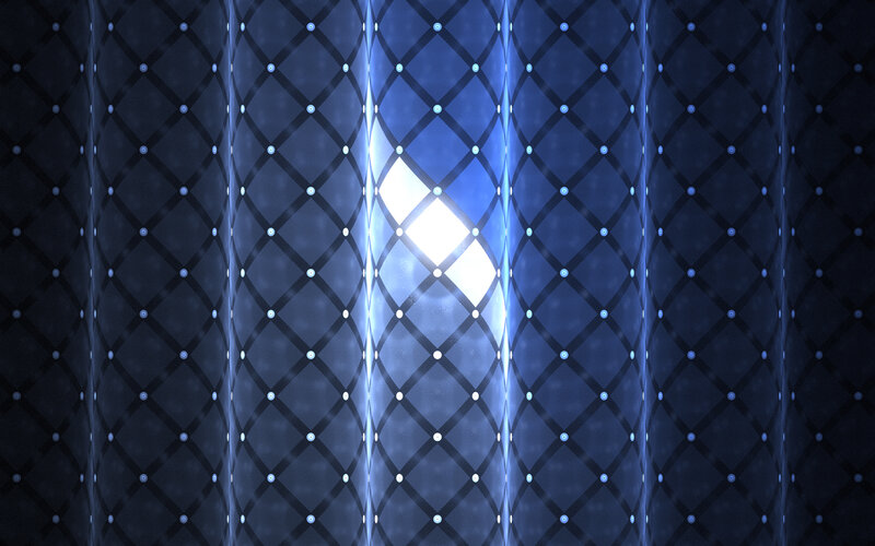 blue diamond pattern with light