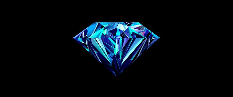 Blue Diamond Shape
