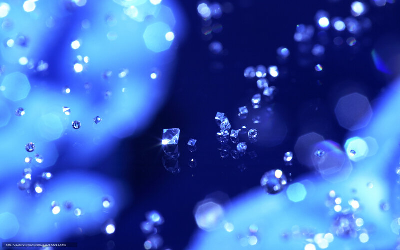 Blue Diamond Sparkle Background