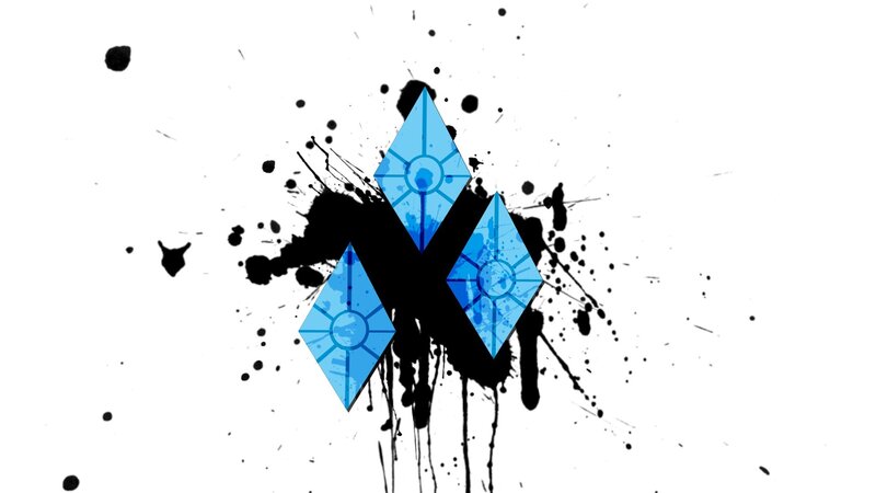 Blue Diamond Symbols — Dramatic