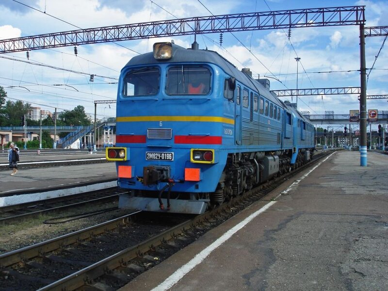 Blue Diesel Locomotive