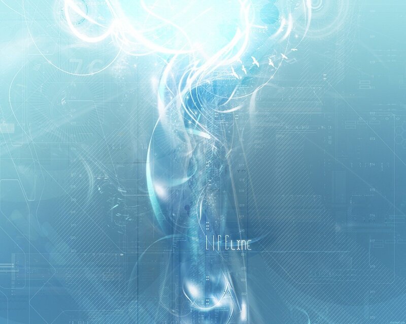 blue digital abstract background