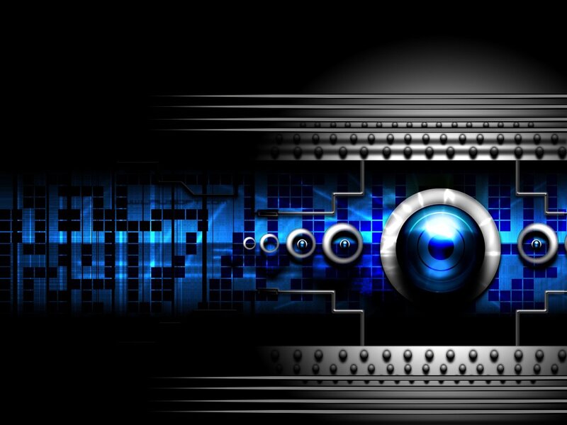 blue digital circuit background